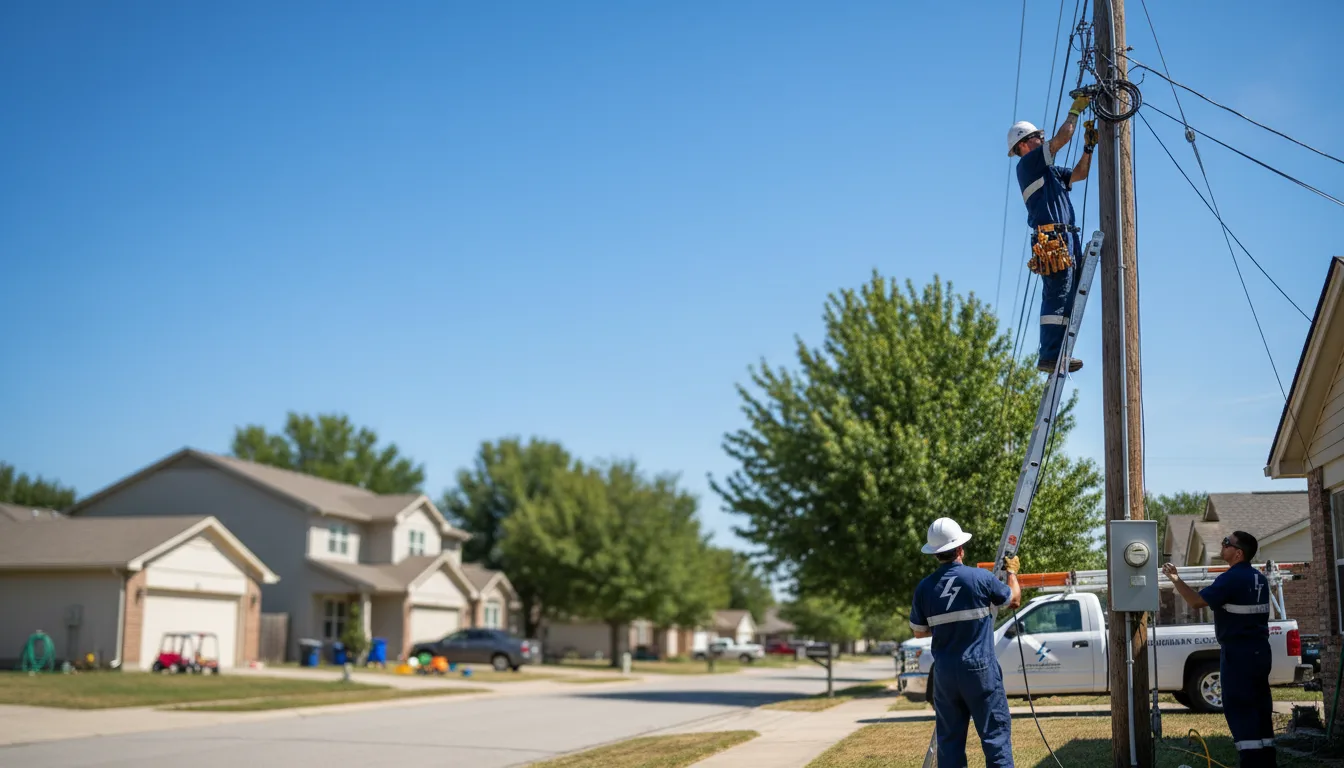 Residential electrician providing installation services in Mallie, KY